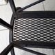 Iron side table with magazine rack