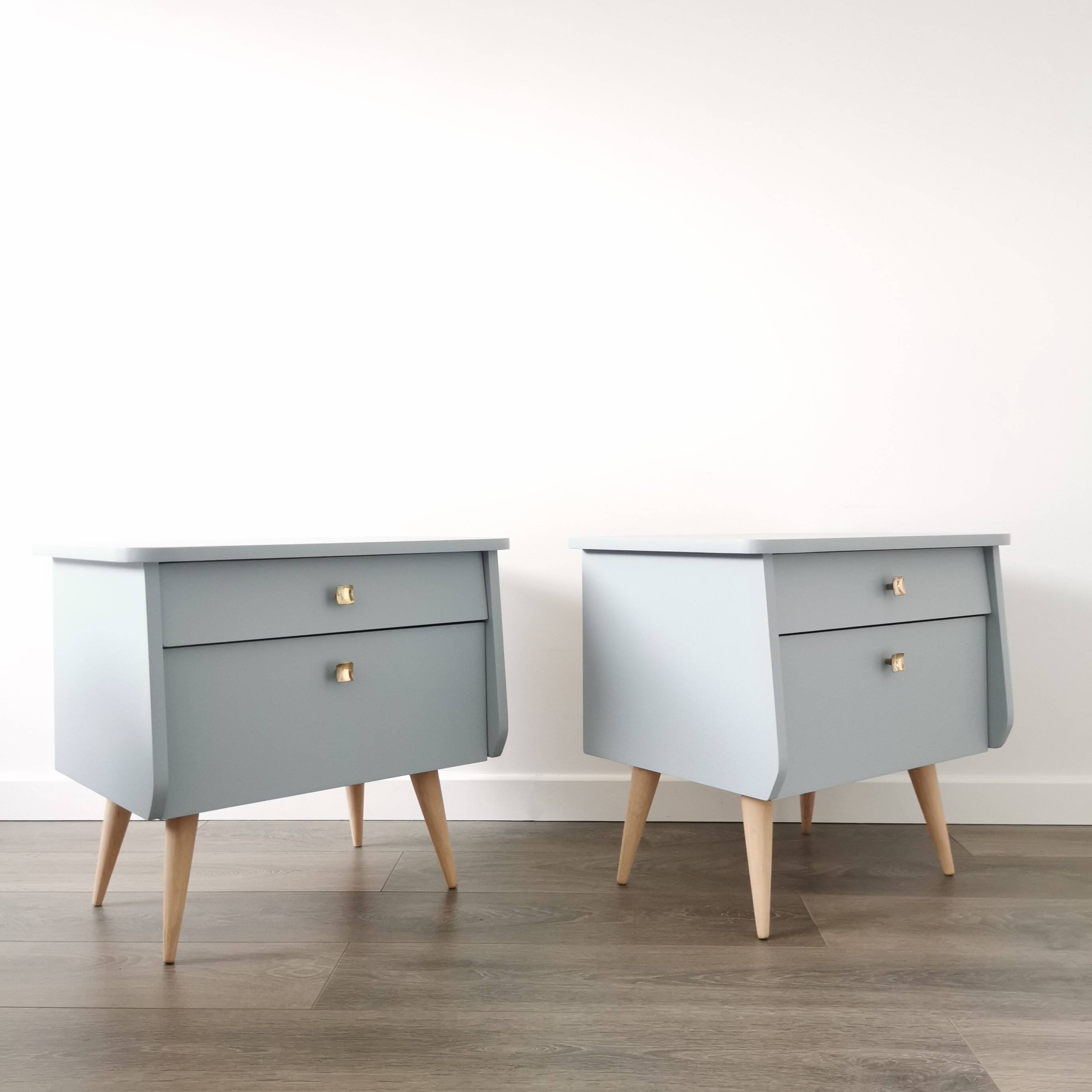 Pair of vintage bedside tables
