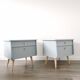 Pair of vintage bedside tables