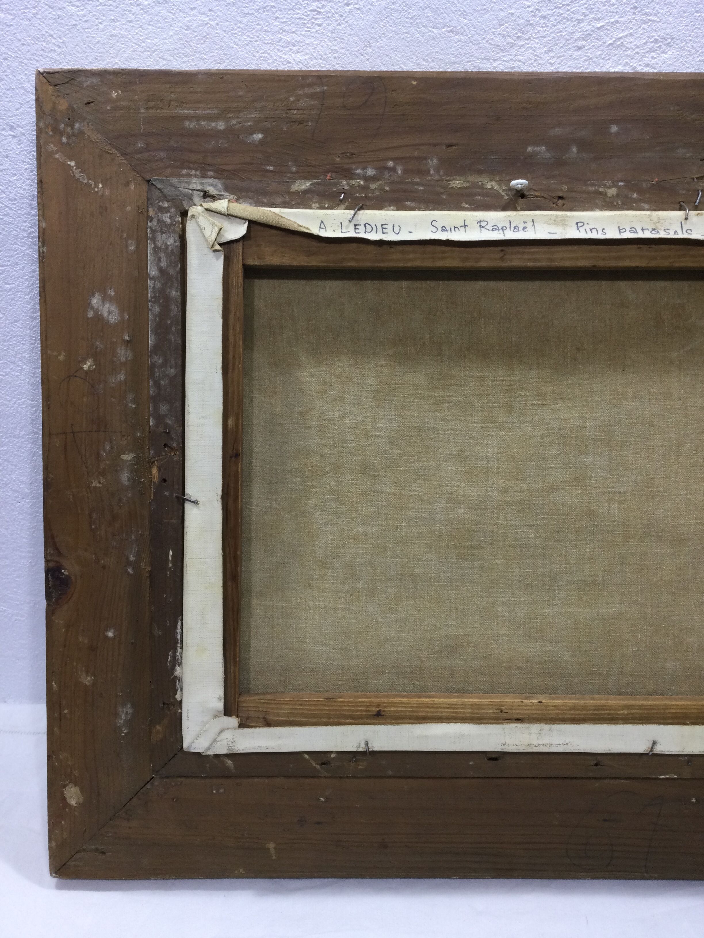 A. ledieu - oil on canvas saint raphael