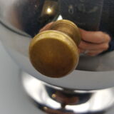 Sugar counter ball metal brass button
