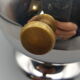Sugar counter ball metal brass button