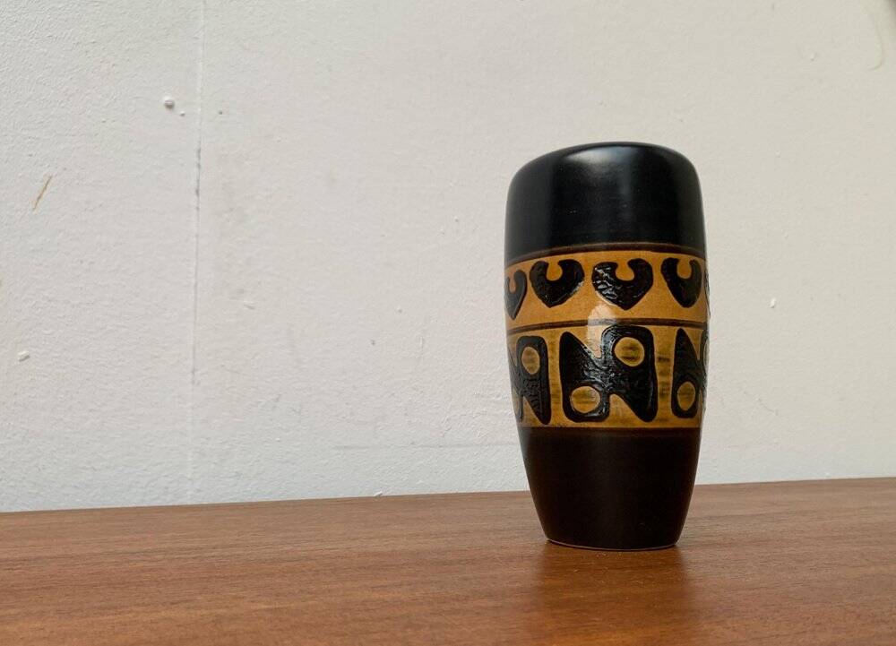 West German pottery vase from the mid-century by WGP of Dümler & Breiden, 1960s.