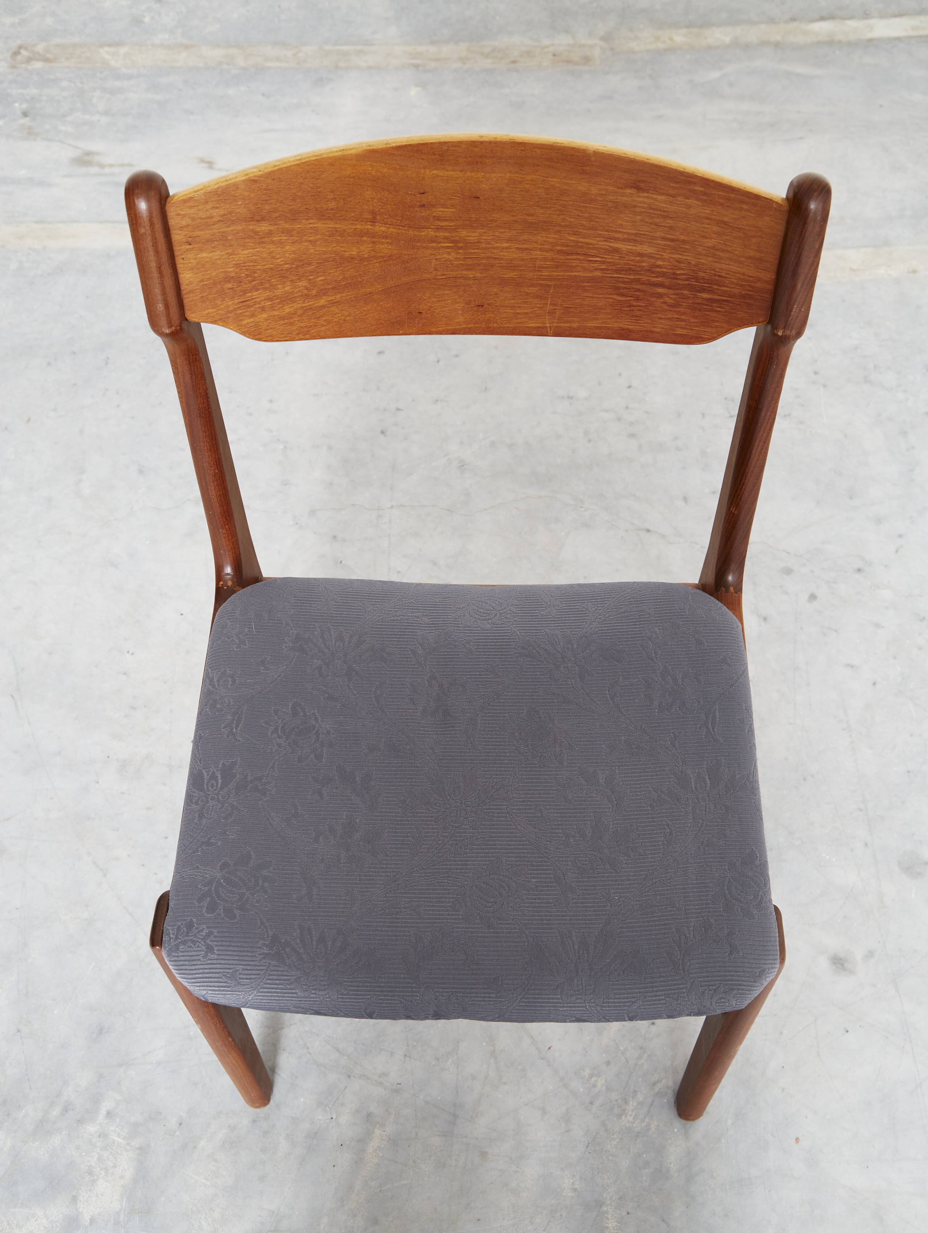 Set of 6 Teak Dining chairs by Erik Buch for  Anderstrup Møbelfabrik