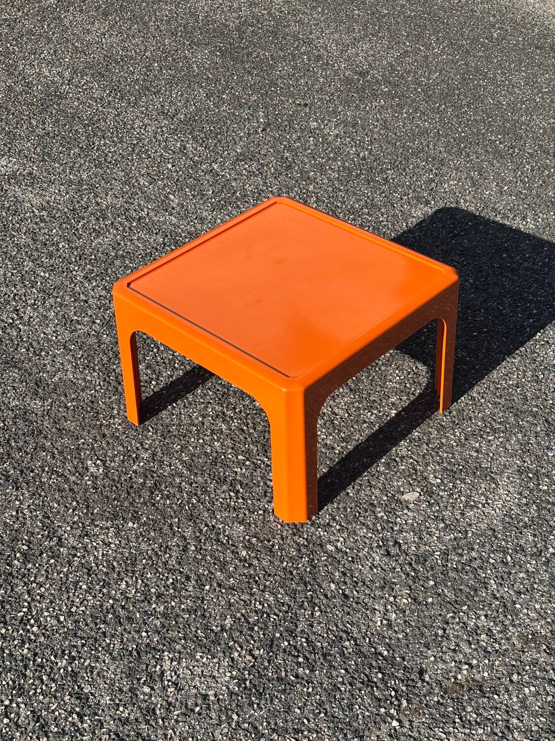 Vintage orange coffee table