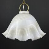 Vintage Murano Glass Suspension Lamp in the Shape of a Handkerchief, Italy, 1970s