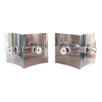 Stilux Milano - Antares chrome metal wall lights