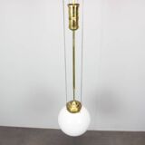 Unique adjustable Art Nouveau pendant light from the 1920s
