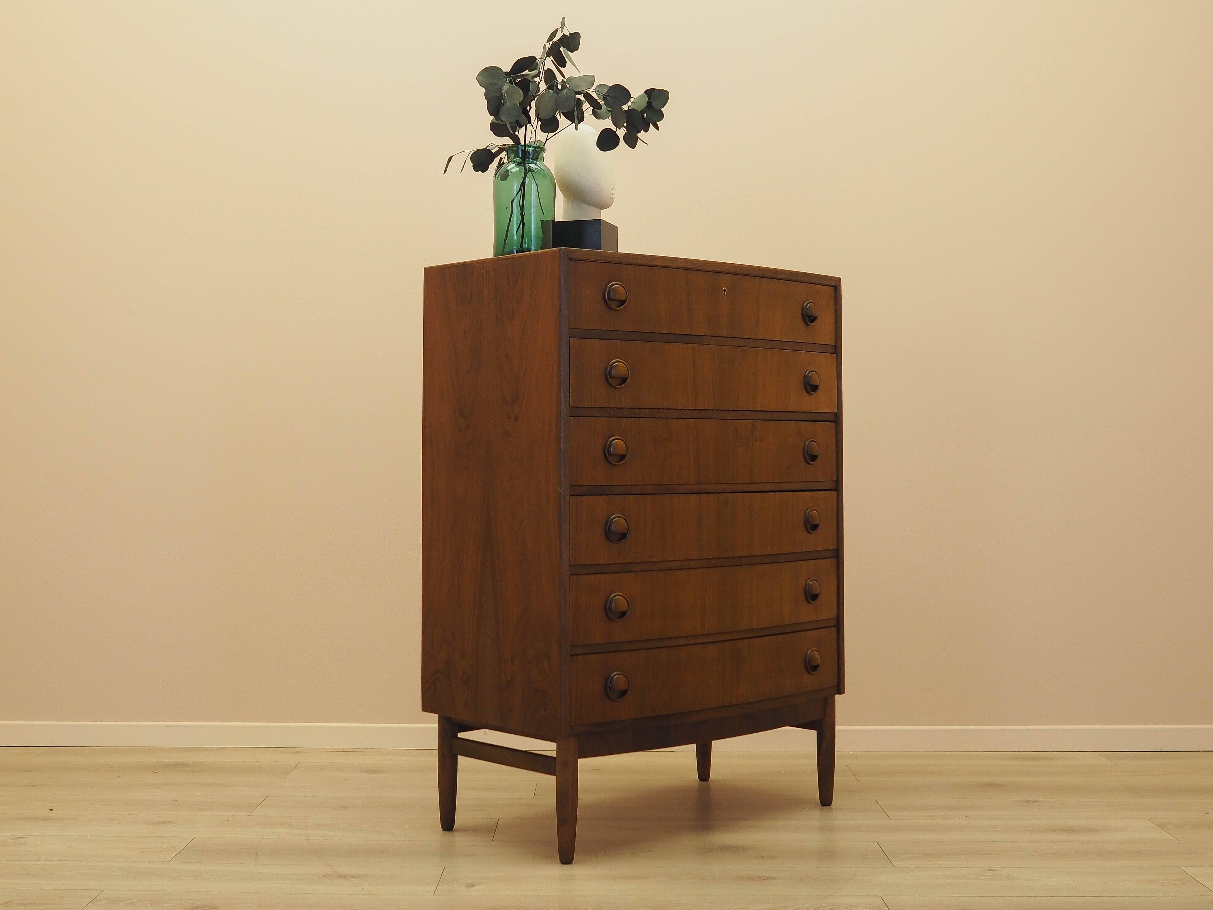 Commode en noyer, design danois, années 1960, designer : Kai Kristiansen