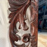 19th century mirror in carved and openwork chestnut