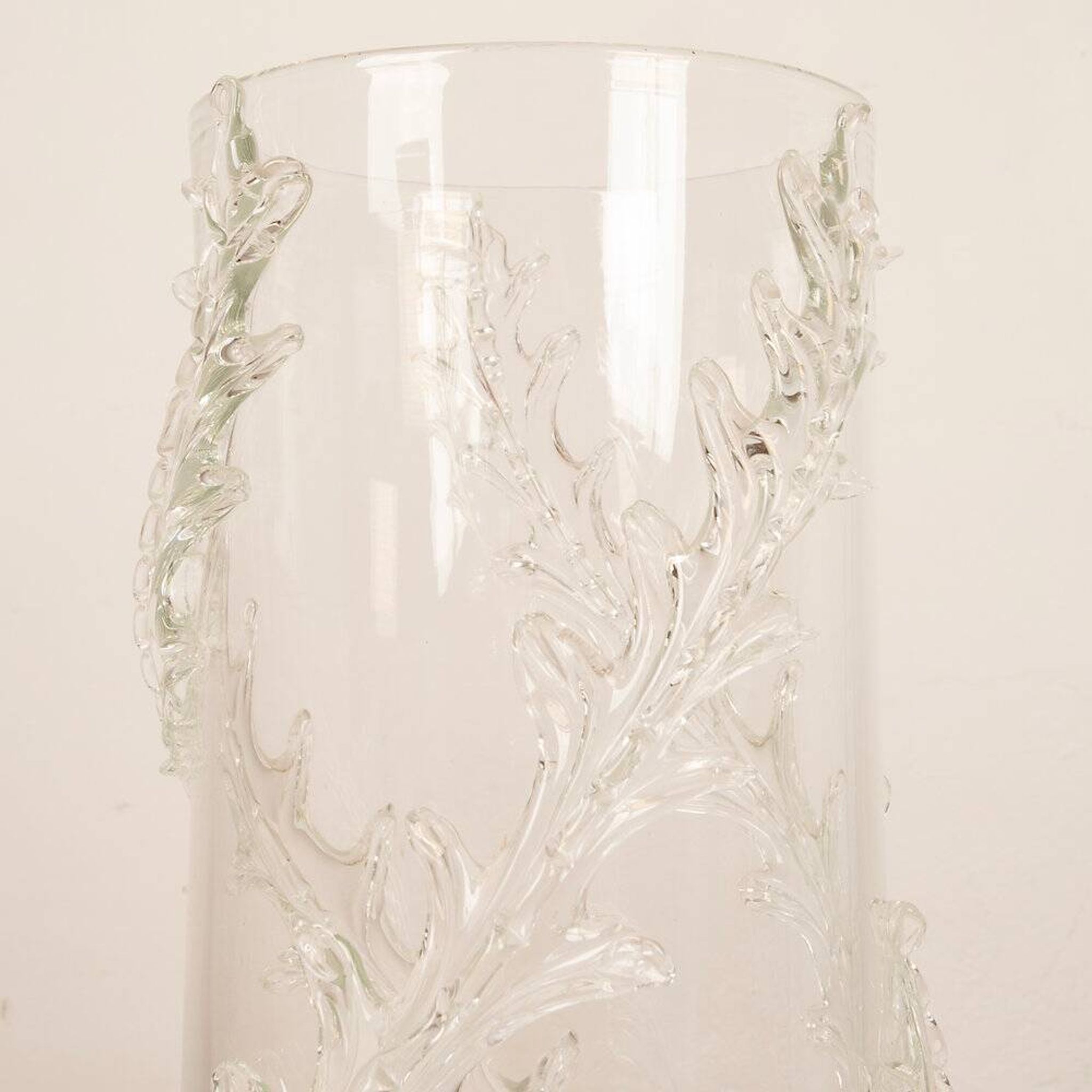 Rare monumental Piumato vase by Barovier & Toso, 1940s