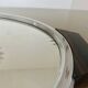 Oval mirror plateau, chrome brass and rosewood, Art Deco, 1920s 30s