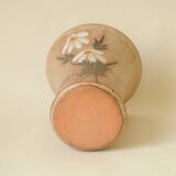Vase Evasé Motif Marguerite - Potterie en Grès