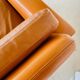 Mid-century vintage Danish 3-person sofa in cognac leather by Nili Stoppmøbler
