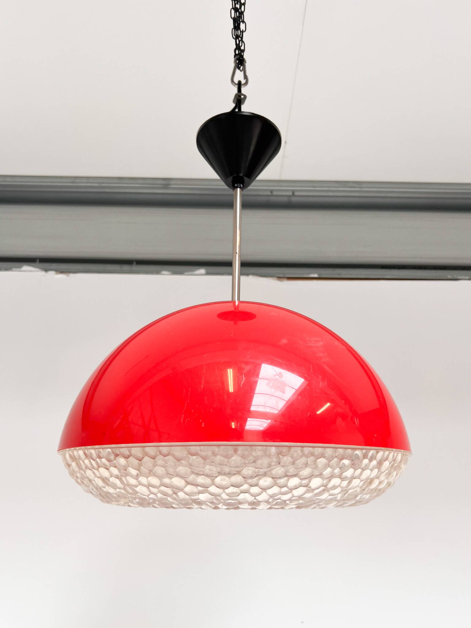 Space Age ceiling lamp attributed to Massive, 1970s