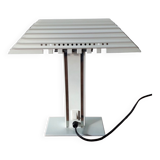 Desk lamp in white lacquered aluminum 1980 Aluminor.
