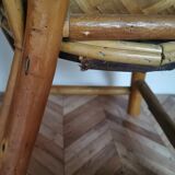 Chaise enfant vintage bois de châtaignier