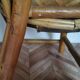 Vintage chestnut wood child chair