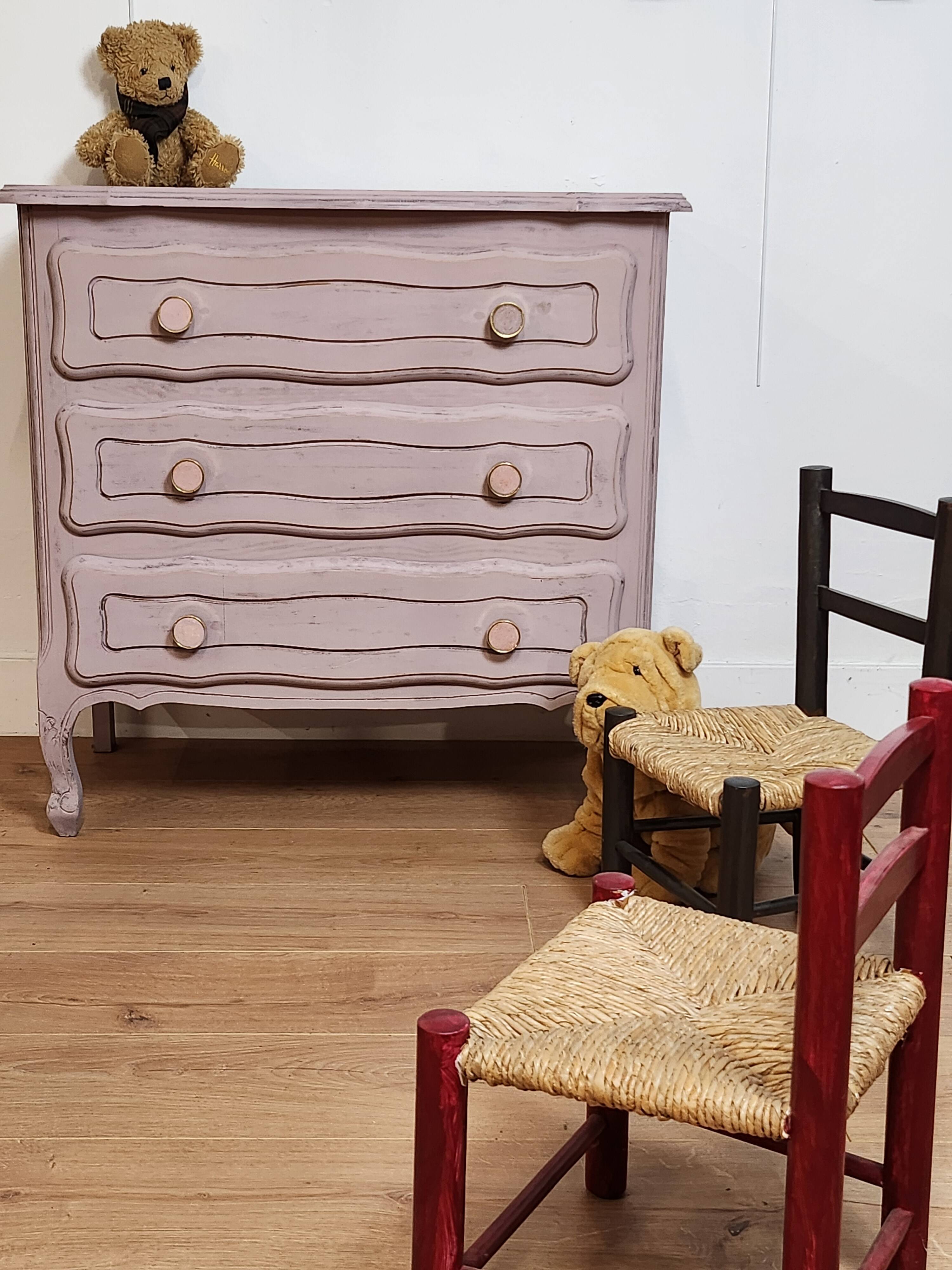 old pink restyled chest of drawers