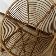 Vintage rattan shell chairs