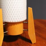 Mid century rocket desk lamp by Drevo Humpolec, Czechoslovakia, 1960´s