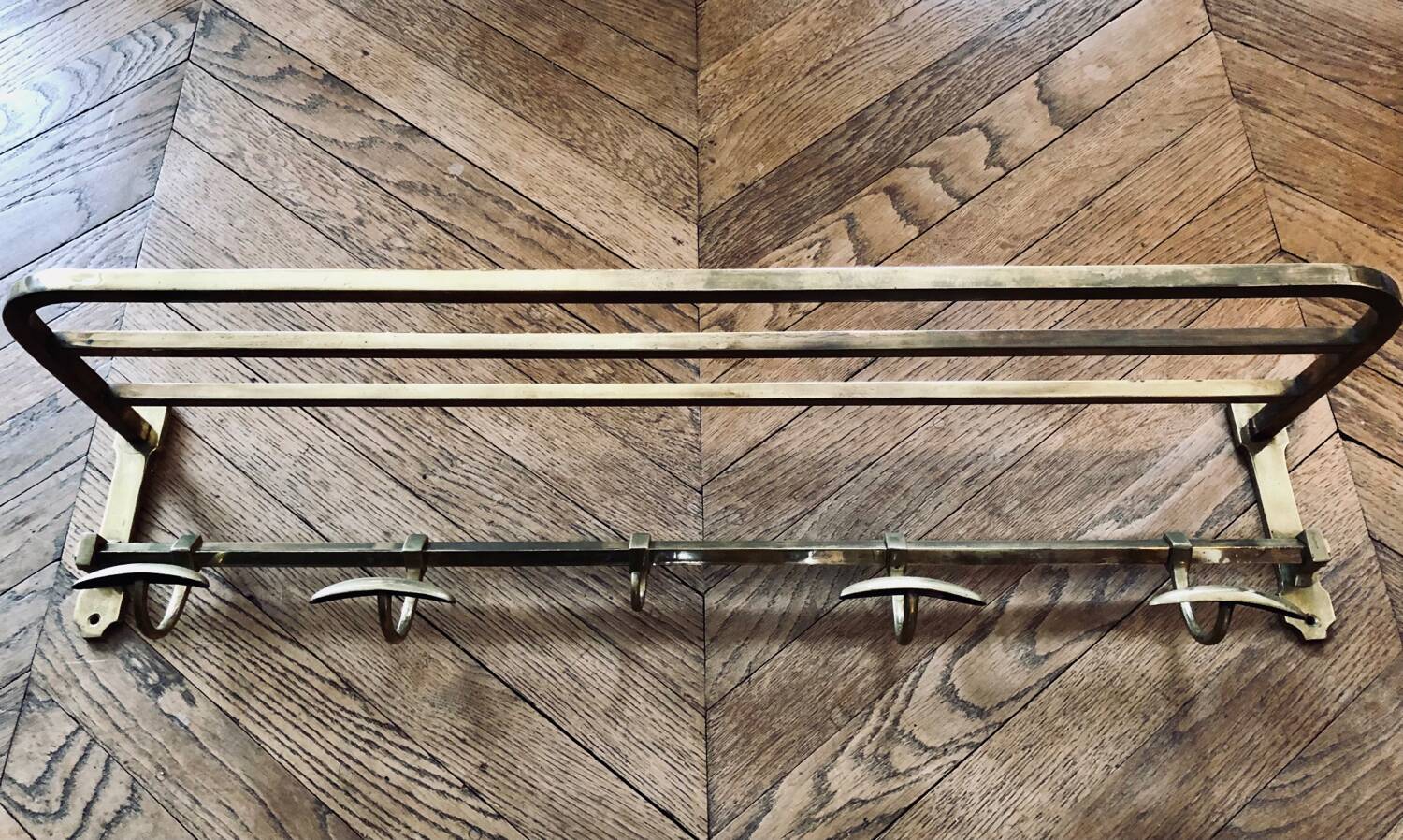 Late 19th century wall coat rack
