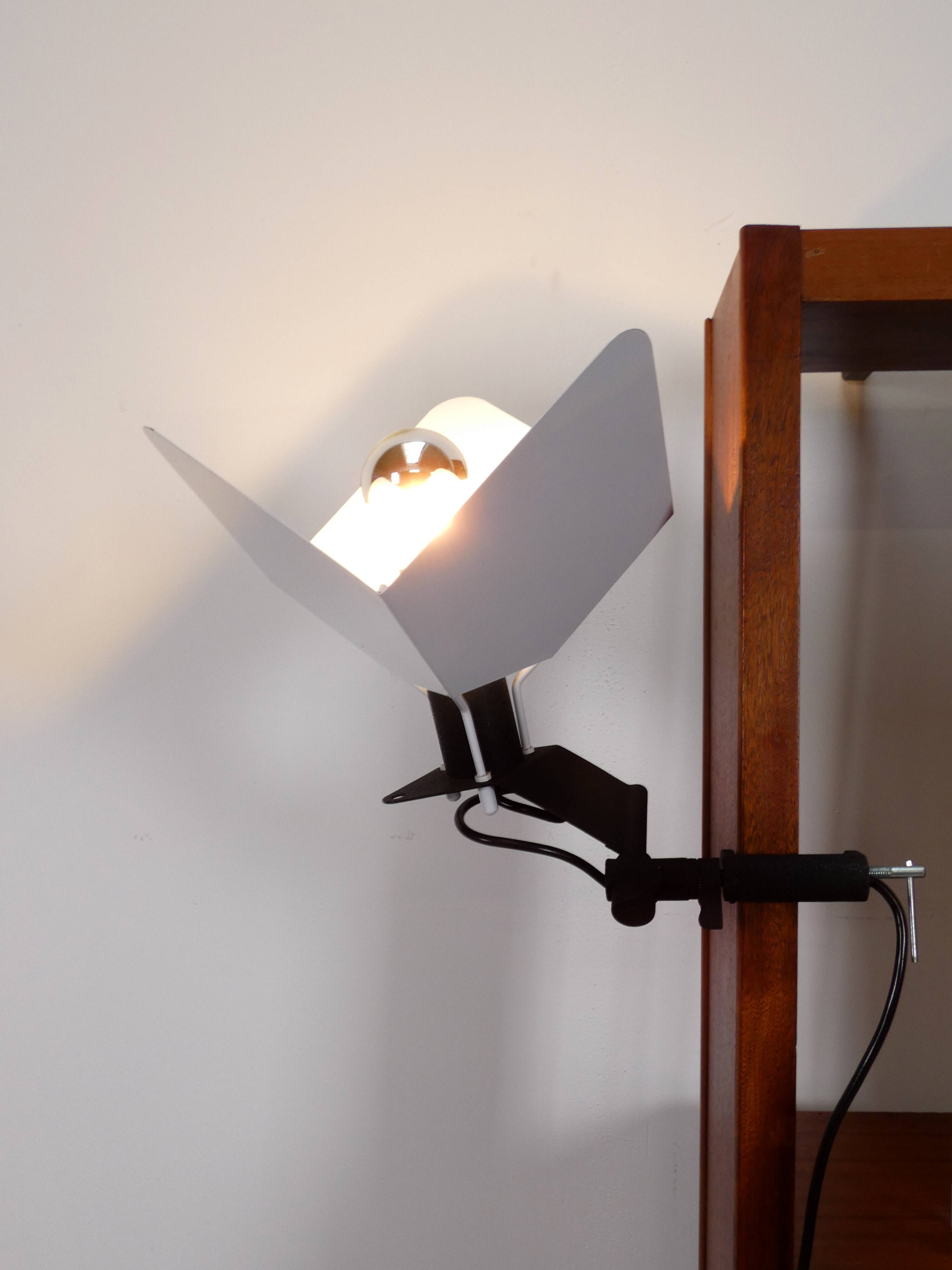 Triedro clip lamp by Joe Colombo for Stilnovo