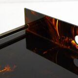 Large tortoiseshell resin tray
