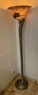 Tentacion Floor Lamp in Bronze and Opaline Edgard Brandt