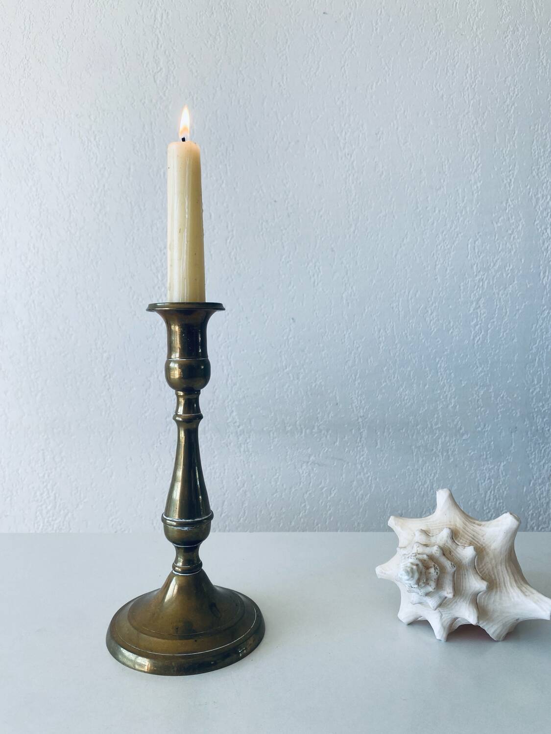 Classic brass candle holder