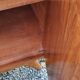 Enfilade of the 50s in oak and mahogany feet compass