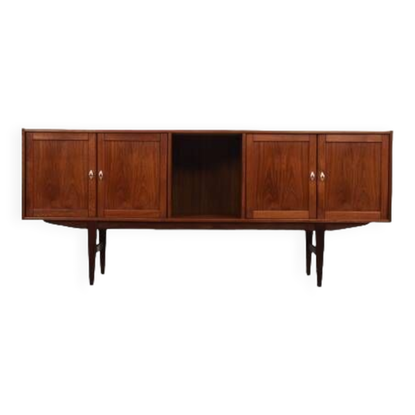 Enfilade en teck, design danois, années 1970, production : Danemark