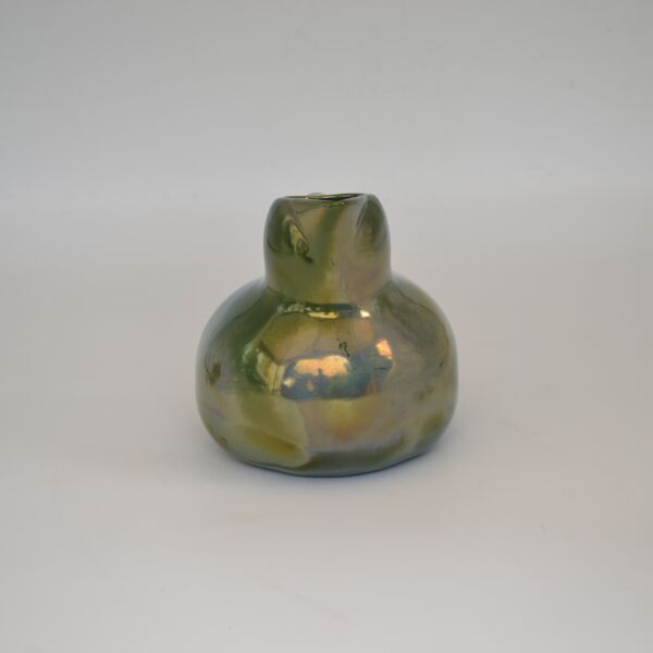 Pichet en grès flammé à reflets métalliques de la S.A.P.C. de Rambervillers