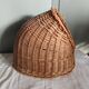 Vintage -Petite corbeille  pour chat en rotin