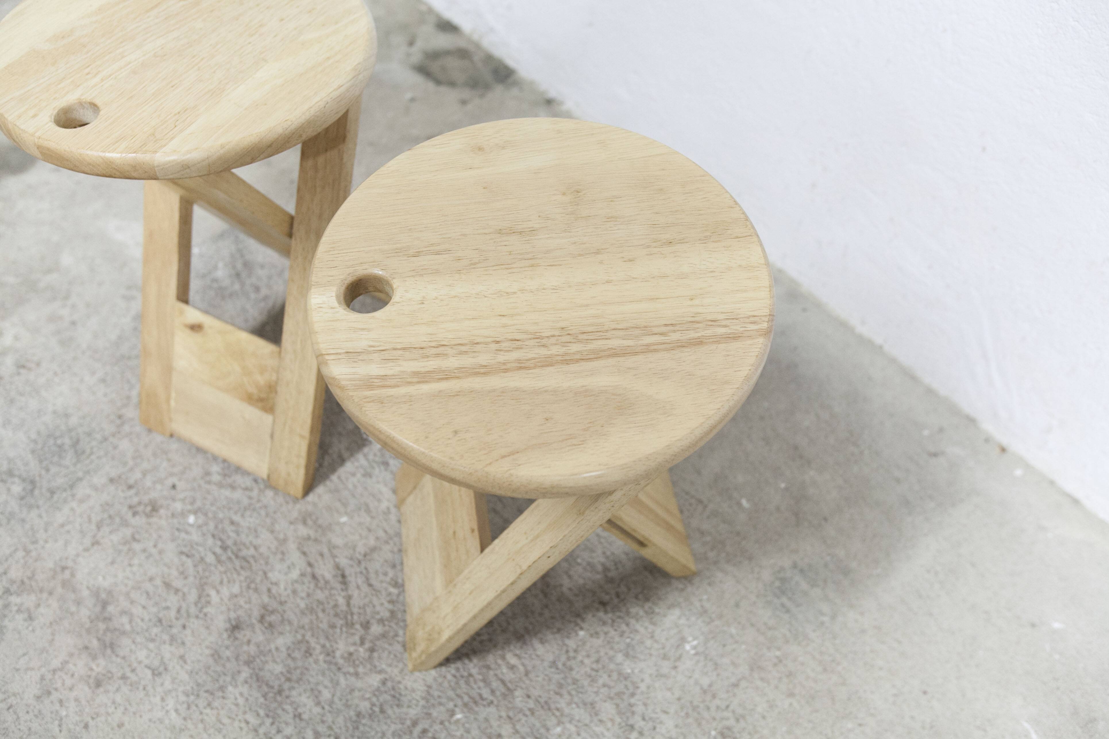 Pair of folding stools designed by Adrian Reed made in the years