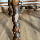 Pair of turned wooden stools