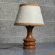 Small turned wooden lamp 1970