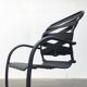 Set of vintage Italian postmodern cantilever armchairs Canasta by Heron Parigi for Heron Parigi Design.