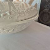 Digoin Sarreguemines white soup tureen