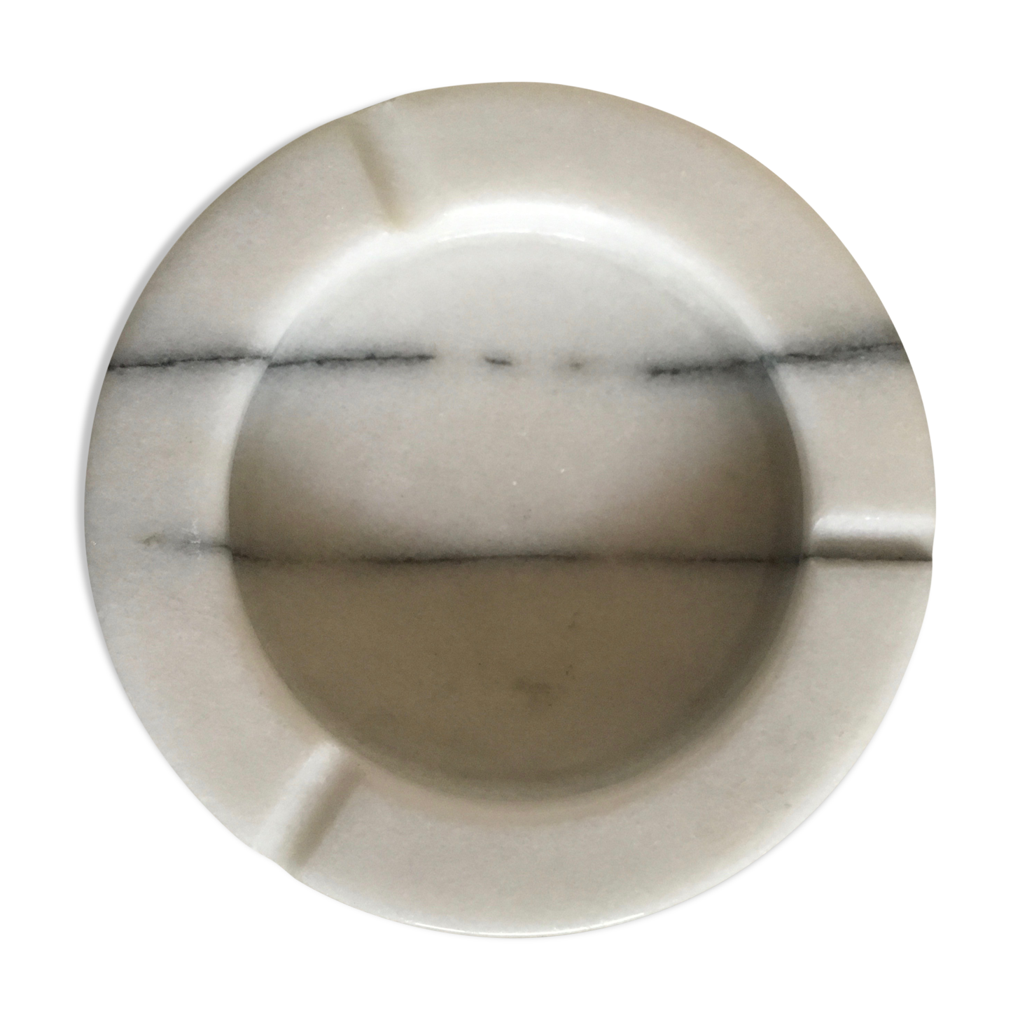 White marble ashtray