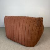 Armchair and two poufs – Annie Hiéronimus for Cinna – Corduroy velvet