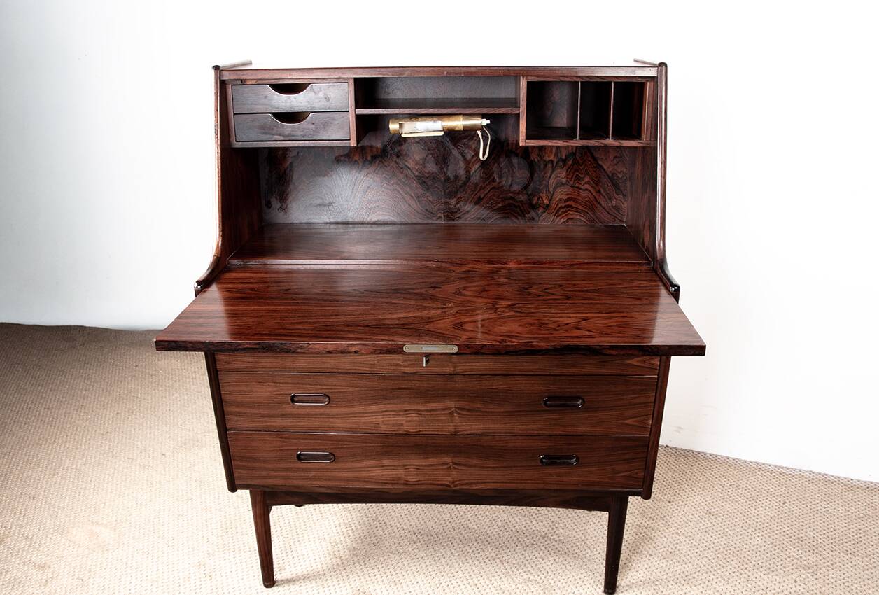 Danish secretary in rosewood model 37 by Arne Wahl Iversen 1960.