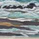 Gardey Germaine, Marine Gouache Rocky Coast circa 1970