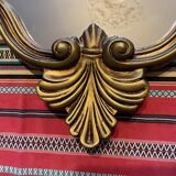 Mirror golden shell Louis XV 1960