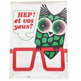 Vintage poster INRS 1987 graphics Chadebec