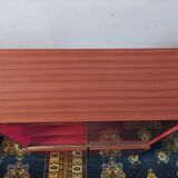 Vintage display cabinet in mahogany veneer