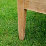 Raw wood coffee table