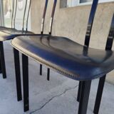 Set of 4 chairs Design Italy signed Cattelan 1980 vintage