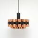 Copper lamp by Werner Schou for Coronell Elektro, 1970s