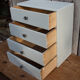 Old small cupboard with 4 drawers 37 cm high